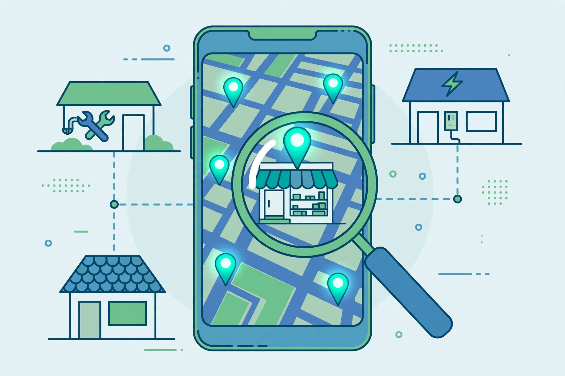Clientes encontrando negocios locales en Google Maps desde su celular