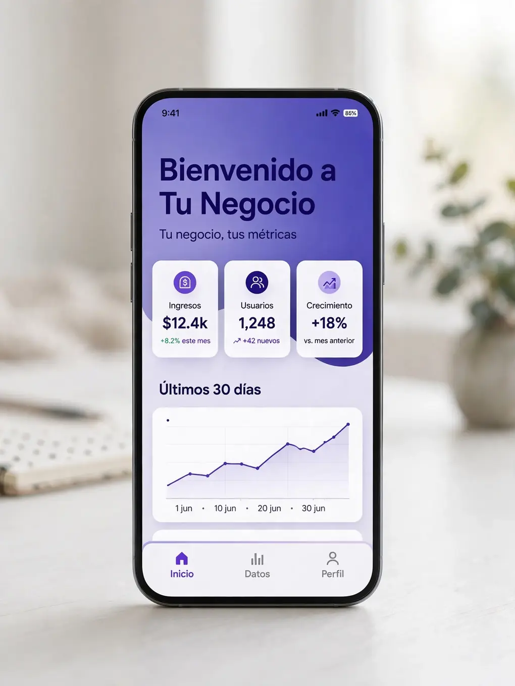 Ejemplo de diseño de app MVP para emprendedores: primera versión funcional de tu idea